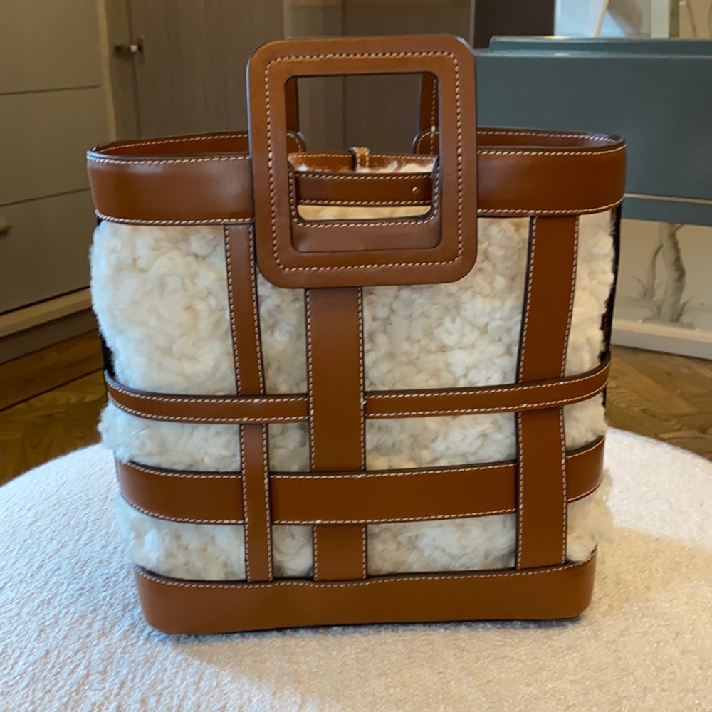 Staud shearling bag